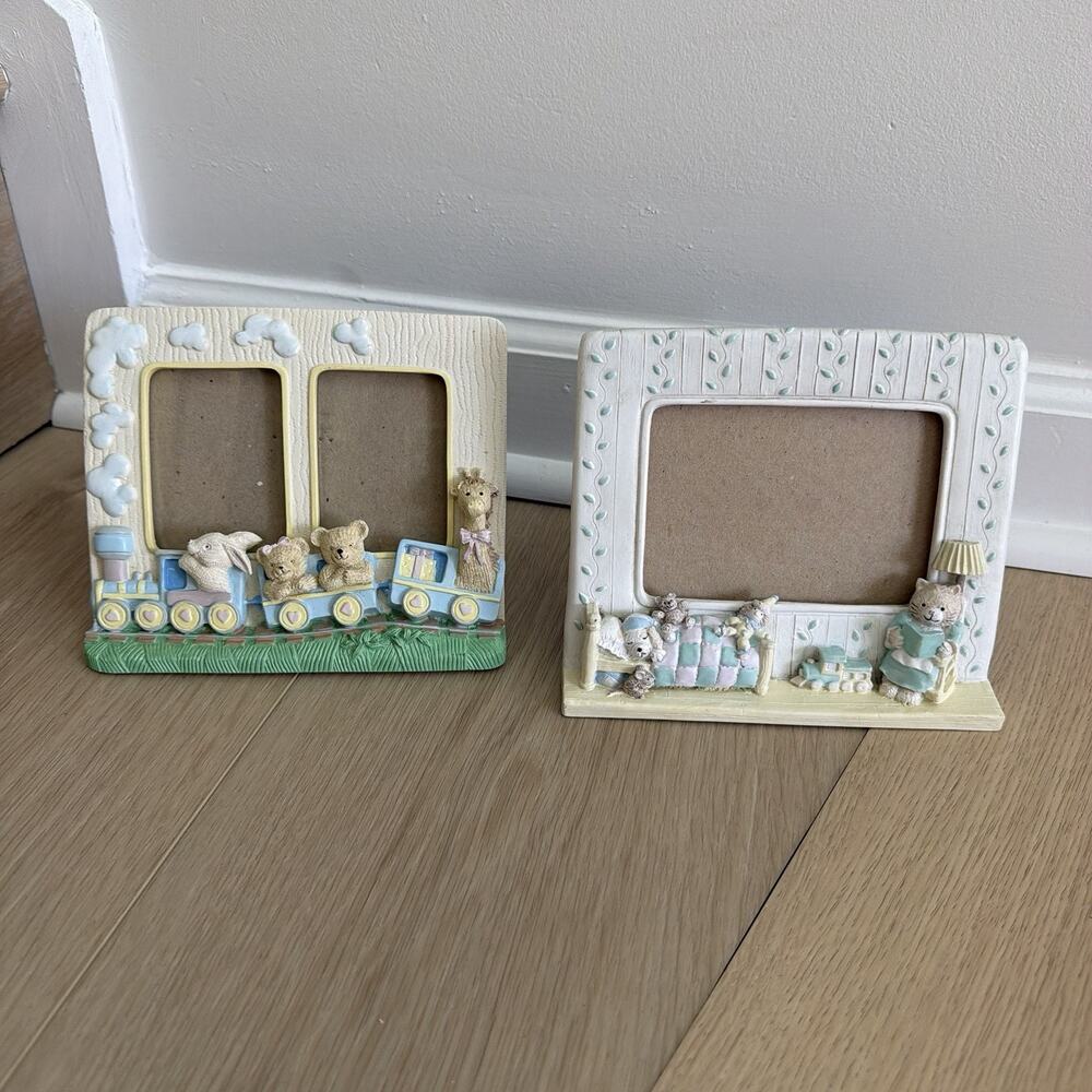 Vintage Set Of Two 90’s Nursery Child Photo Frames